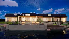 Rear elevation rendering of Estate House