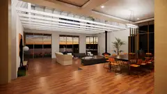 Estate House dining and living interior