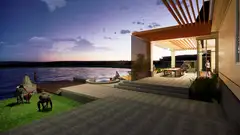 Alternative view of the Estate House veranda